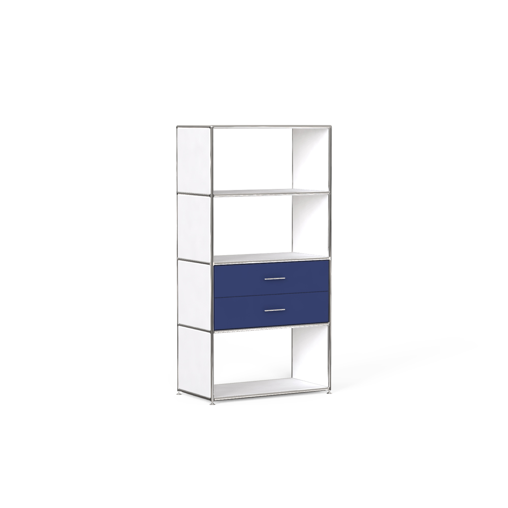 1 x 4 Book Shelf Unit [르 코르뷔지에 에디션] / LC 0757(Deep Blue) (BOSSE-GR-0668 / 0678)