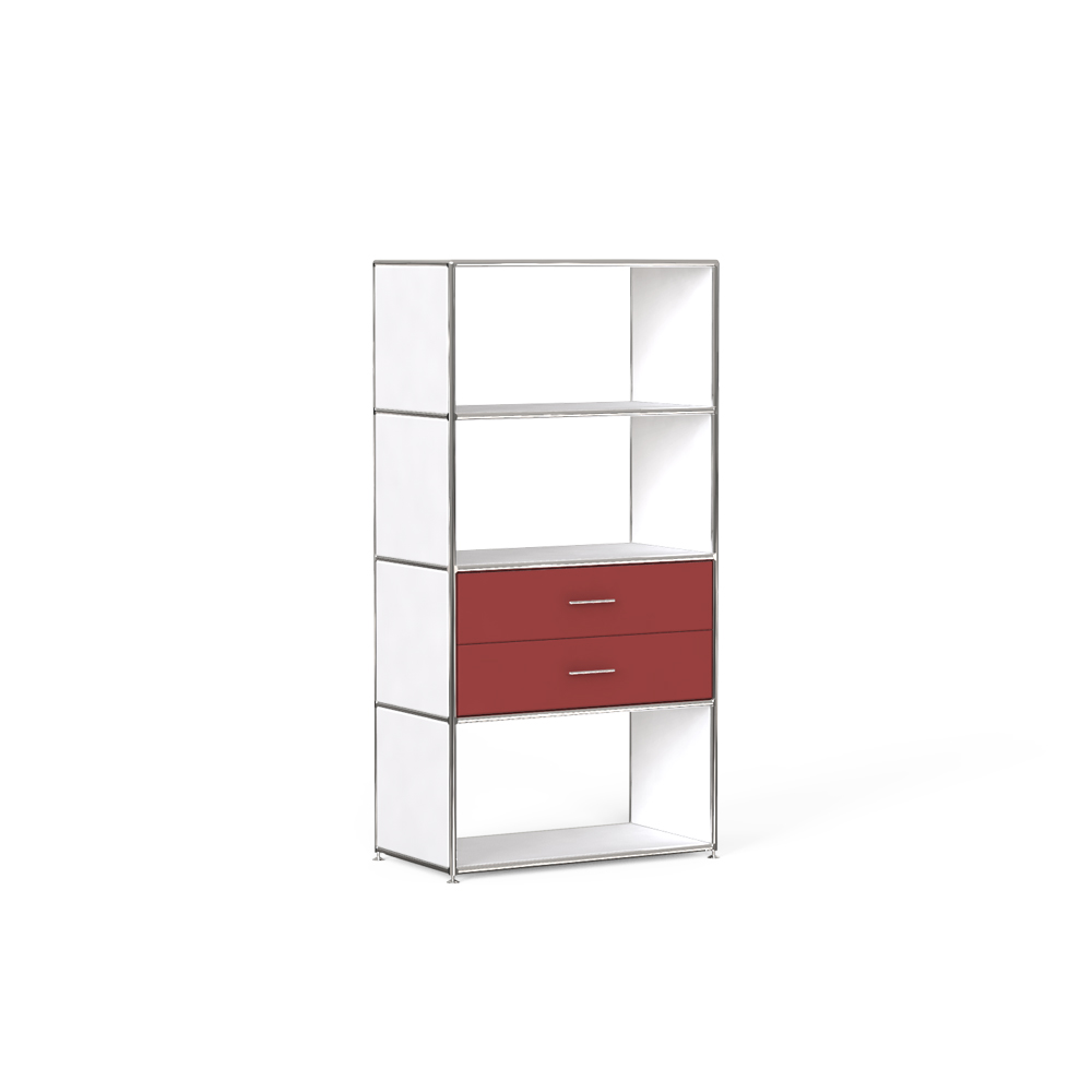 1 x 4 Book Shelf Unit [르 코르뷔지에 에디션] / LC 0759(Red) (BOSSE-GR-0668 / 0680)